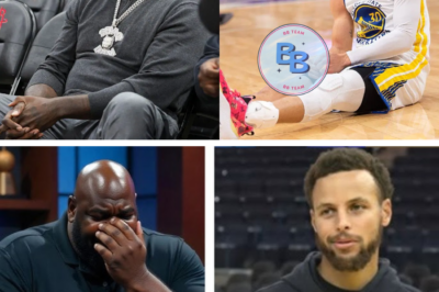 SHAQUILLE O’NEAL CRIES AFTER AN UNEXPECTED MESSAGE FROM STEPHEN CURRY ON HIS PODCAST.