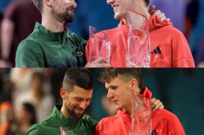 BREAKING NEWS:Djokovic’s surprising conversation with Jakub Mensik during the winners’ award presentation in Miami is revealed.