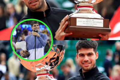 Carlos Alcaraz ‘got what he deserved’ after being given a bizarre gift that will always remind him of his unforgettable Monte-Carlo Masters victory.