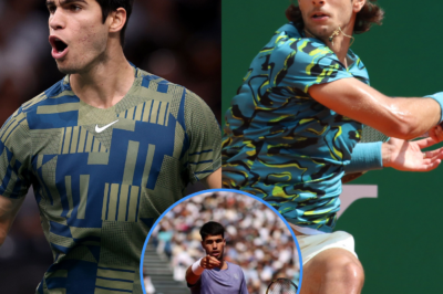 After achieving victory, Carlos Alcaraz turned around to TEACH Lorenzo Musetti by suggesting how high a ranking in the ATP rankings he could achieve if he did it this way!