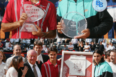 Rafael Nadal was given a surprise gift from Roger Federer after he ended his 81-match winning streak on clay.