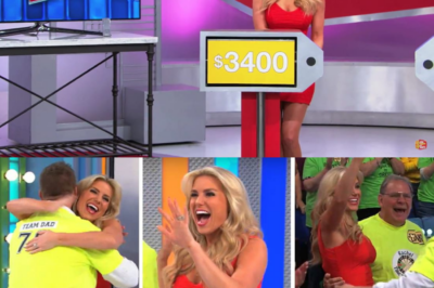 ‘Price is Right’ model sweetly hugs a contestant’s dad after finding out he’s a big fan of hers