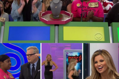 ‘Price is Right’ model runs across stage after missing her cue and Drew Carey played along perfectly