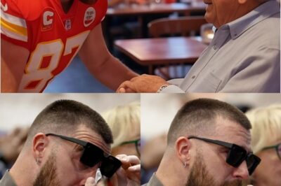 Travis Kelce was upset when an old man was looked down upon by a restaurant employee just because he was wearing an old outfit. Kelce used his courage and kindness to teach the waiter a memorable lesson and rescue the old man…
