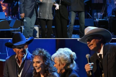 Some songs just hit different, and Will The Circle Be Unbroken is one of them. Now, imagine four absolute country icons—Connie Smith, Loretta Lynn, George Strait, and Alan Jackson—standing side by side, pouring their hearts into this timeless hymn. Their voices, rich with history and soul, blend together in a way that sends chills down your spine. This isn’t just music—it’s a moment, a piece of country music history unfolding right in front of us. Pure magic. Watch below 👇👇👇