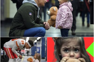 Patrick Mahomes suddenly saw a 4-year-old girl wandering alone in the subway, what she did next made him cry