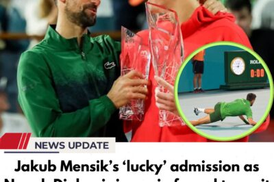 Jakub Mensik’s ‘lucky’ admission as Novak Djokovic is again forced to wait for 100th ATP title