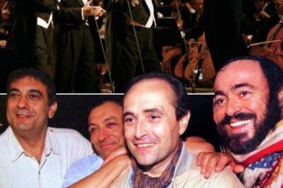At their iconic 1994 concert at the Los Angeles Dodger Stadium, The Three Tenors—José Carreras, Plácido Domingo, and Luciano Pavarotti—delivered an unforgettable performance of Hollywood classics, conducted by Zubin Mehta. Joined by the Los Angeles Philharmonic, they performed a captivating medley of “My Way,” “Moon River,” “Because,” and “Singin’ in the Rain,” paying tribute to the golden age of cinema.