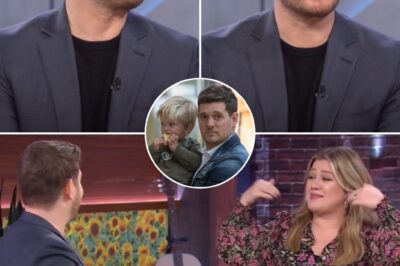 Michael Bublé Breaks Down In Tears While Opening Up To Kelly Clarkson About His Son Noah’s Heartfelt Tribute! After Years Of Fighting Alongside His Son Through A Life-Threatening Illness, Michael Revealed A Touching Moment That Left Everyone Speechless—Noah Wrote A Song For His Dad! The Track, Featured On Michael’s Album “Higher,” Is A Raw, Emotional Masterpiece That Will Have You In Tears. Every Single Word Was Penned By Noah, And It Speaks Volumes Of The Deep, Unbreakable Bond Between Father And Son! This Is A Story Of Love, Strength, And Redemption You Won’t Want To Miss! Watch The Full Video Below!