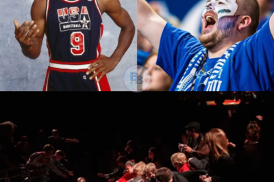 Drama Unfolds as Michael Jordan Witnesses Fan Ousted for Boisterous Cheers, Leaving Crowd in Uproar and Social Media Ablaze with Reactions!