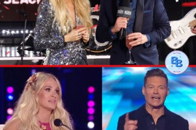 OUCH! American Idol’s Carrie Underwood looked ‘furious’ and ’embarrassed’ behind the scenes after Ryan Seacrest’s live TV snub