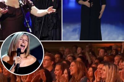 The crowd gasps in disbelief as Susan Boyle makes a surprise entrance, joining the legendary Barbra Streisand on stage. A wave of excitement sweeps through the audience, who are on the edge of their seats in awe. As the iconic melody of “Memory” from Cats begins, the two voices meld together in perfect harmony, filling the room with a mix of nostalgia and emotion. The audience is visibly moved, captivated by the unexpected duet. The powerful vocals and the chemistry between the two stars leave the crowd spellbound, creating a once-in-a-lifetime moment that will be remembered for years to come.