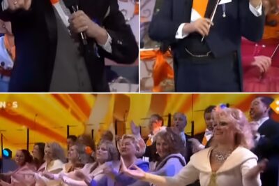André van Duin joins André Rieu in Willempie van Oranje to celebrate Troonswisseling (Transfer of the Throne), a wonderful blend of classical music and comedy. This satirical song, with its witty anecdotes about the character Willem, brings not only laughter but also a festive atmosphere full of joy and respect for the Dutch Royal Family. Rieu’s conducting flair and van Duin’s performance talent make for a memorable performance.