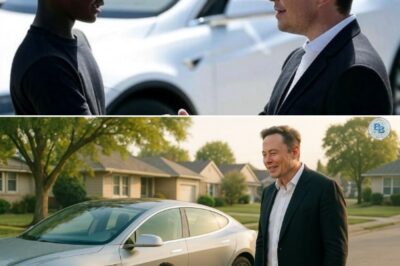 He was just a Black boy with a big heart, helping a stranger fix a flat tire on the side of the road. But the next morning? Elon Musk showed up at his front door—unannounced. What happened next stunned the entire block. No one saw this life-changing twist coming… (𝙁𝙐𝙇𝙇 𝙎𝙏𝙊𝙍𝙔 𝘽𝙀𝙇𝙊𝙒) 😱