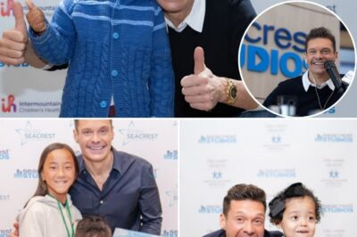 Surprise: Ryan Seacrest is not only a “television king” but also a silent HERO of THOUSANDS of sick children! Few people know that behind the spotlight, he has quietly built a charity empire called “Seacrest Studios” in children’s hospitals across the US. Here, sick children are given the opportunity to DJ, host shows and relive their dreams in the hospital bed. A completely different Ryan Seacrest – touching, profound and full of humanity that makes everyone “look at him with new eyes”!