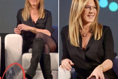You won’t believe what made Jennifer Aniston pause an entire interview, and it all started with a simple water bottle. The A-list star left everyone stunned when she asked to adjust its position… then calmly revealed the real reason why. Her explanation? So unexpected, it made even the interviewer squirm…