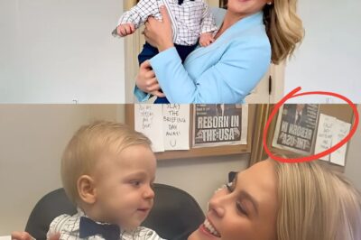 SHOCKING! Heartwarming Family Moment Turns Into Internet Frenzy: Karoline Leavitt’s Sweet Snap with Husband and Baby Boy Leaves Fans Obsessed with Bizarre Background Detail!