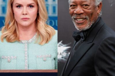 Karoline Leavitt never saw it coming—on live TV, legendary actor Morgan Freeman shut her down with a fiery, no-holds-barred lecture on racism and inequality. When she tried to defend herself, his response was so brutally honest, so jaw-droppingly powerful, she was left speechless. What he said next shocked everyone—and lit up social media like wildfire!