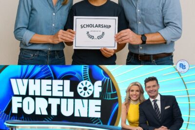 INSIDE WHEEL OF FORTUN: “These kids are spinning their own wheels of destiny — and we’re here to cheer them on,” Ryan Seacrest proudly says. In a heartwarming twist, Ryan Seacrest, Vanna White, and the Wheel of Fortune team step away from the spotlight to deliver scholarships and hope to underprivileged students. No flashing lights, no prize puzzles — just real lives changed, one dream at a time.