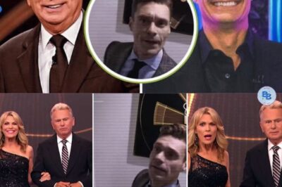 SHOCK: Pat Sajak suddenly “attacked” Ryan Seacrest right behind the scenes of Wheel of Fortune, causing his successor to suddenly… mysteriously disappear! When the dressing room door closed, a cry for help rang out and Sajak just smirked: “It’s fine, don’t worry!” This unexpected “debut” is causing a stir in showbiz! Watch full video below