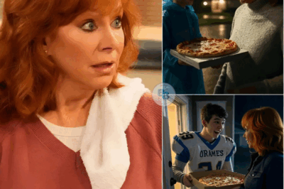 The Homeless High Schooler Delivered Pizza in the Rain—And the Door Reba McEntire Opened Changed His Life Forever. On a cold, rainy night, a 17-year-old high school senior and football team captain quietly drove his beat-up car to make his final pizza delivery of the shift. No one knew he was living in that car, showering at the school gym, and doing everything he could to survive each day without anyone finding out. He didn’t want pity—just enough money for gas, a little food, and the hope of earning a scholarship. But that night, when he knocked on the door of a house on the edge of town, the person who answered was Reba McEntire… and something miraculous happened… Details in comments 👇👇👇