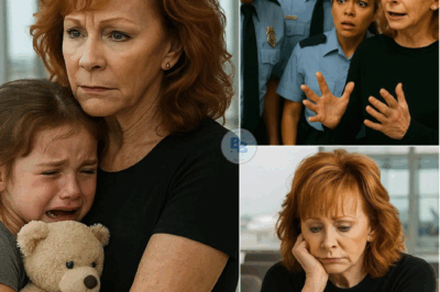 BREAKING NEWS: Country Music Star Reba McEntire Finds a Lost Child at the Airport! What Reba McEntire Does Next Will Leave Everyone STUNNED!Reba McEntire walked through the bustling airport terminal, her mind focused on the upcoming plans. The noise of hurried passengers and the rolling of luggage filled the air, blending into a chaotic yet familiar symphony. But amidst the commotion, a small figure caught her attention. A young girl, no more than six years old, stood alone, clutching a worn teddy bear tightly. Her wide, fearful eyes scanned the crowd, desperately searching. Full story👇
