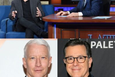 UNBELIEVABLE! Anderson Cooper Turns Red and Cracks Up on Colbert, Admits to a Cringeworthy Childhood Fixation That Leaves Fans Speechless!