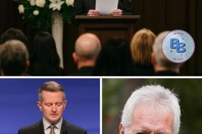 “Ken Jennings Breaks Down on Air” — Jeopardy! Stops Show to Pay Tribute to Alex Trebek in a Tearful Tribute That Silences the Studio. No Lights. No Music. Just Memories. On the fourth anniversary of Alex Trebek’s death, Jeopardy! delivered a breathtaking moment of reverence. Ken Jennings’ emotional speech—and Trebek’s quiet gesture at the empty podium—brought tears to the audience and the internet to grief all over again.
