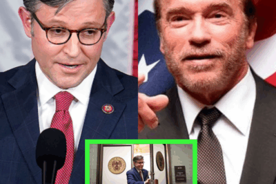 Mike Johnson INSULTS Arnold Schwarzenegger in Congress — BUT His Response ENDS His Career Instantly