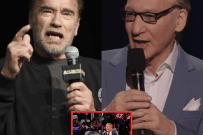 Arnold Schwarzenegger shocks the nation by boldly exposing Bill Maher live on TV, right after Maher’s rally with Trump supporters – An unexpected intense showdown between the action star and the controversial host!