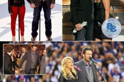As the Super Bowl stage erupts in praise for Miranda Lambert and Blake Shelton’s viral duet, Gwen Stefani watches from the sidelines