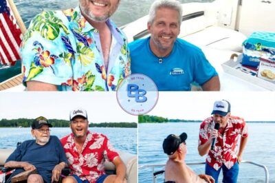 While enjoying a laid-back day on Lake Texoma, Blake Shelton traded his mic stand for a boat deck—but still brought the music. Clad in swim trunks, a tropical shirt, and a “Captain” hat, Shelton made time to meet with a disabled veteran onboard, turning the casual outing into a heartfelt moment. In true country fashion, the singer even delivered a surprise tribute performance, serenading the veteran with a personal song—proving once again that behind the fame is a heart as big as Oklahoma.