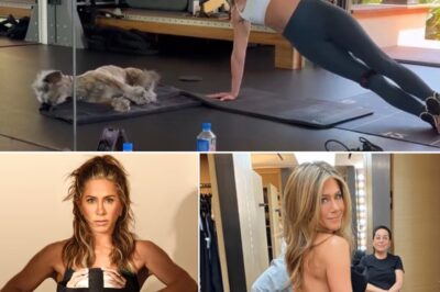 Jennifer Aniston shares a workout video in the gym at her $21 million mansion, but something she accidentally revealed left fans unable to look away
