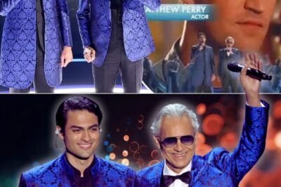 Andrea Bocelli took the stage alongside his son, Matteo, for a breathtaking duet of Time to Say Goodbye at the Oscars ceremony. Their voices intertwined in perfect harmony, soaring through the grand hall with raw emotion. Andrea’s powerful yet tender delivery blended seamlessly with Matteo’s rich, velvety tones, creating a moment of pure magic. The audience sat spellbound, eyes glistening with tears, as the father and son poured their hearts into every note. When the final chords faded, a moment of stunned silence gave way to thunderous applause and a standing ovation, sealing the performance as one of the night’s most unforgettable highlights.