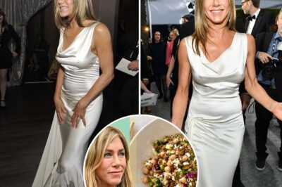 During a meal with friends, Jennifer Aniston accidentally got salad oil on her white shirt. She didn’t ask for a change of clothes or show any annoyance. She just said one sentence that made the whole group burst out laughing