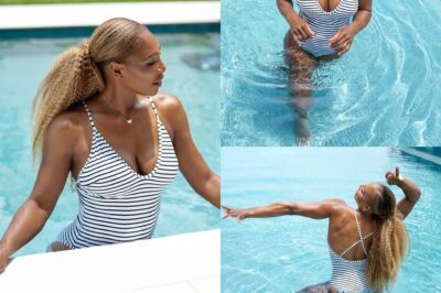 Serena Williams showcases incredible post-baby body in sizzling swimsuit shoot