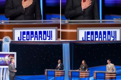 Jeopardy! Suddenly “Goes Off” Nationwide—Ken Jennings and a Moment That Left the Nation Speechless. No one expected the famous QUIZ show to open with a “haunting silence.” Ken Jennings did not read the first question as usual, but instead did something that left the audience unable to take their eyes off. The three contestants “stood still”—the stage lights dimmed, and then… a television moment that left viewers speechless. What made Jeopardy! take such an unexpected turn? And why did an entertainment show leave millions in tears?