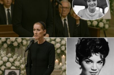 Céline Dion arrived quietly at Connie Francis’s funeral—no press, no fanfare. But when the first notes of “Where the Boys Are” echoed through the room, she stepped forward between rows of white-covered chairs and began to sing, her voice trembling with emotion—but it was the final gesture she made after the last note faded that brought the entire crowd to their feet in silence, with many in tears and unsure why their hearts suddenly ached so deeply.