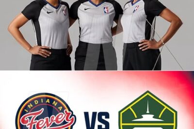 The Women’s National Basketball Association (WNBA) is under intense scrutiny following an explosive announcement that three referees have been terminated and fined $500,000 each after being found guilty of fraud in an alleged attempt to rig a game between the Seattle Storm and the Indiana Fever — a plan that ultimately failed.