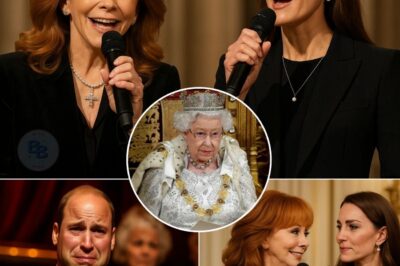 Reba McEntire and Kate Middleton took the stage at the Royal Albert Hall for a surprise duet so moving that it left over 4,000 guests in stunned silence—including Adele, who wiped away tears, and Prince William, who was visibly choked up. From the first verse of “Evermore My Queen,” Reba’s timeless voice filled the room with a warmth born from years of experience. But when Kate sang—so soft, calm, and hauntingly graceful—the room held its breath. The moment was not just a performance, but more like a sacred ritual—a musical tribute to the woman they both admired: Queen Elizabeth II. And when Kate gently took Reba’s hand on the final note, the entire audience rose to their feet—not just to applaud, but to witness something sacred: music uniting Tennessee and the British royal family on a night that no one will ever forget. Details in comment 👇👇