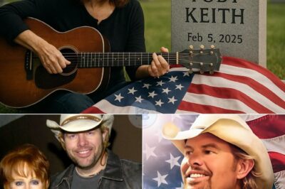 Reba McEntire’s Silent Tribute at Toby Keith’s Grave: No Headlines, No Concert—Just Her Voice, a Guitar, and the Heartfelt Goodbye That Left an Entire Cemetery in Tears. Discover How a Living Legend Honored Her Friend with Fragile Grace and a Song That Will Leave You Breathless.