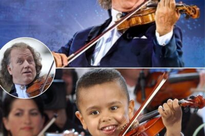 André Rieu Grinned Proudly as Three-Year-Old Akim Camara Ascended the Stage With His Small Violin in His Hands Under the Music Hall’s Golden Glow. The First Notes Burst Out, Pure and Delicate, but Brimming With a Brilliance Much Beyond His Years, and the Audience Held Their Breath. With Every Stroke of the Bow, Akim’s Music Soared, Blending Effortlessly With Rieu’s Orchestra, a Mesmerizing Dance Between Innocence and Mastery. As the Final Note Faded, the Crowd Erupted, Witnessing Not Just a Performance, but a Moment of Magic—Proof That True Talent Knows No Age.