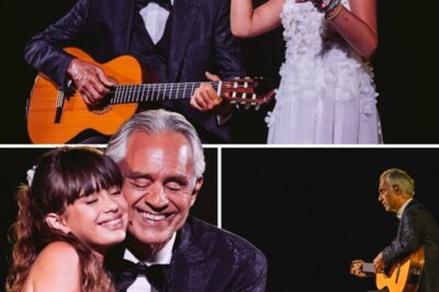 In a breathtaking new performance, Andrea Bocelli and his 12-year-old daughter Virginia Bocelli take the stage for a stunning duet that leaves the audience spellbound. Their voices, perfectly harmonized, blend together in a way that evokes both power and tenderness, captivating every listener in the room. The sheer emotional connection between father and daughter is palpable, as the crowd watches in awe, visibly moved by the beauty and grace of their performance. The atmosphere is filled with admiration, as the duet resonates deeply with the hearts of all who are fortunate enough to witness this extraordinary moment.