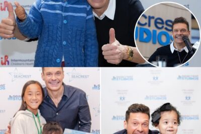 Surprise: Ryan Seacrest is not only a “television king” but also a silent HERO of THOUSANDS of sick children! Few people know that behind the spotlight, he has quietly built a charity empire called “Seacrest Studios” in children’s hospitals across the US. Here, sick children are given the opportunity to DJ, host shows and relive their dreams in the hospital bed. A completely different Ryan Seacrest – touching, profound and full of humanity that makes everyone “look at him with new eyes”!