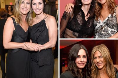 Amid the dazzling lights of Hollywood, the friendship between Jennifer Aniston and Courteney Cox has remained as strong as ever, quietly enduring storms no one else could see. A recent heartfelt whisper made public by Jennifer sent social media into a frenzy, leaving visible tears of emotion in Courteney’s eyes that couldn’t be hidden.