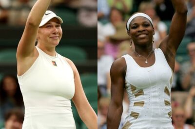 Amanda Anisimova joins Serena Williams in record books with victory over Aryna Sabalenka at Wimbledon