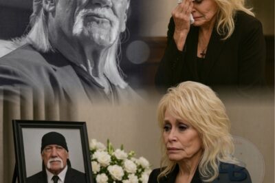 Without a microphone, without a guitar, the legend Dolly Parton softly sang “Letter To Heaven” as a final tribute to Hulk Hogan, the last time he would hear her sing. Her voice trembled softly, yet she remained composed, holding back tears to ensure none would fall onto the elegant wooden casket before her…