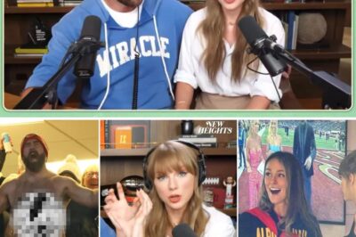 Inside Taylor Swift’s Candid Confession on New Heights: How Kylie Kelce Won Her Heart and Why Jason’s Shirtless Chaos Left Her Speechless