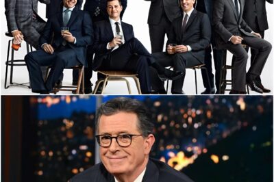 BREAKING: Colbert’s Show Canceled; Rival Late-Night Hosts Storm Stage in Unprecedented Act of Solidarity