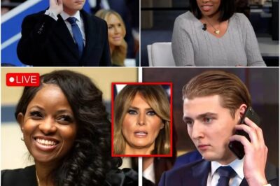 Barron Trump Calls Police After Jasmine Crockett’s Explosive Live TV Remarks About Melania